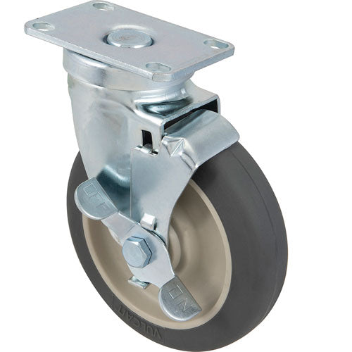 60007 Cambro - Medium-Duty Plate Caster with Brake 60007 Cambro - Medium-Duty Plate Caster with Brake